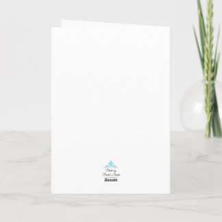 Light Purple Flower Blank Card