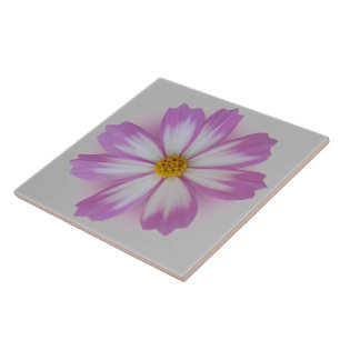 Light purple flower ceramic tile