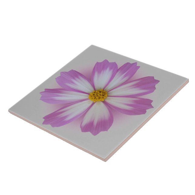 Light purple flower ceramic tile (Side)