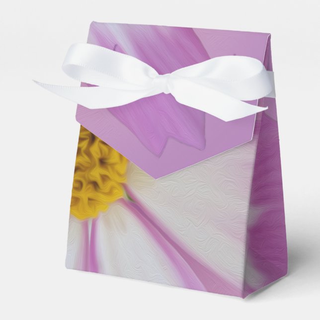 Light purple flower favour box (Front Side)