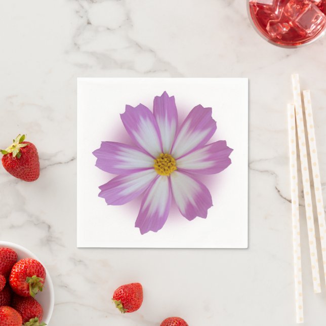 Light purple flower napkin (Insitu)