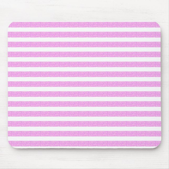 Light Purple Geometric  Mouse Pad (Front)