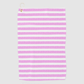 Light Purple Geometric Stripes  Golf Towel