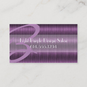 Light Purple Hair Salon Beautician Business Cards