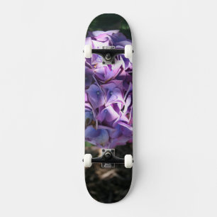 Light Purple Hydrangea Flower Skateboard