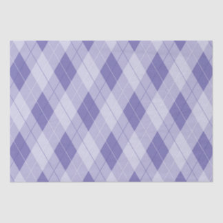 Light Purple Lavender Lilac Argyle Pattern Tissue Paper