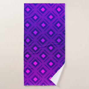 Light Purple layout with lines, rectangle. Shining Bath Towel