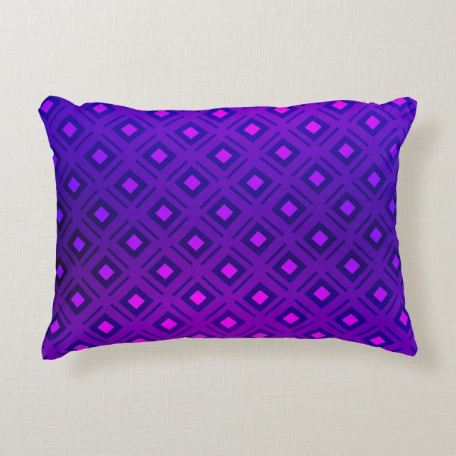 Light Purple layout with lines, rectangle. Shining Decorative Cushion (Front)