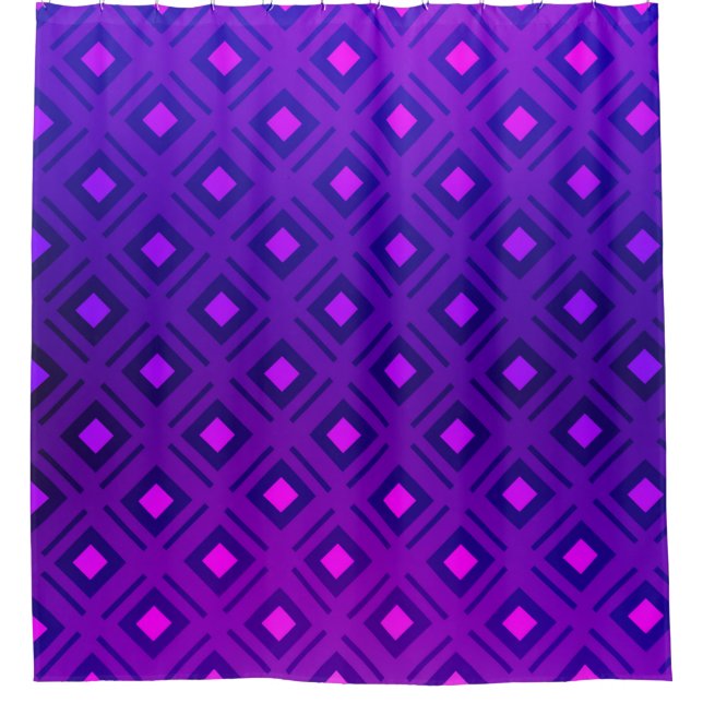 Light Purple layout with lines, rectangle. Shining Shower Curtain (Front)