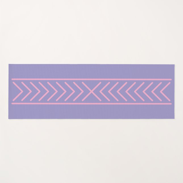 Light Purple & Red Yoga Mat  (Front (Horizontal))