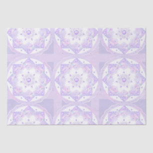 light purple snowflake & glittering heart tissue paper