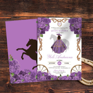 Light Purple Western Quince  Invitation