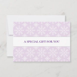 LIGHT PURPLE WHITE SNOWFLAKES CHRISTMAS SPECIAL