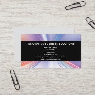 Light Radiation Technology IT Communication Business Card