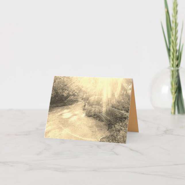 Light Rays and Bench Card  (Front)