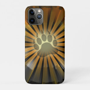 Light Rays Bear Pride Flag Bear Paw iPhone 11 Pro Case