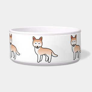 Light Red Cartoon Siberian Husky Dog