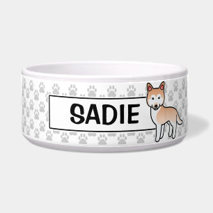 Light Red Cartoon Siberian Husky Dog