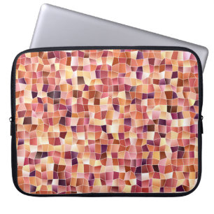 Light Red, Yellow vintage background with rectangl Laptop Sleeve