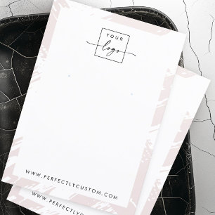 Light rose grey brushstrokes earring display card