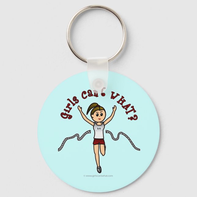 Light Runner in Red Uniform Key Ring (Front)