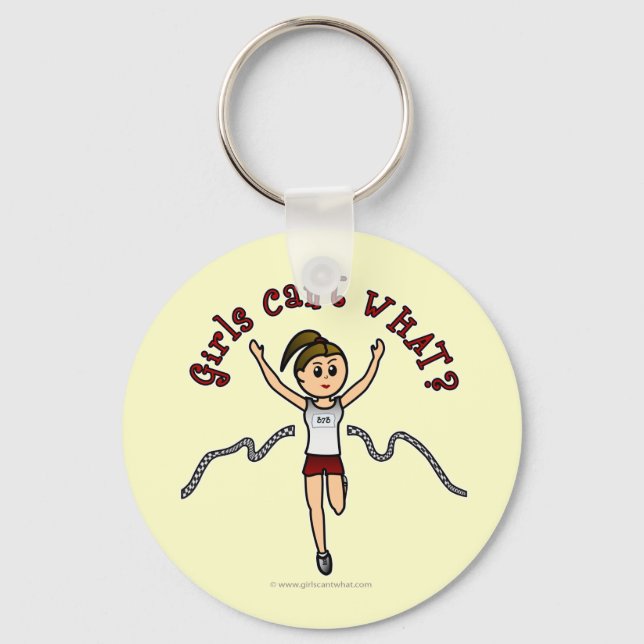 Light Runner in Red Uniform Key Ring (Front)
