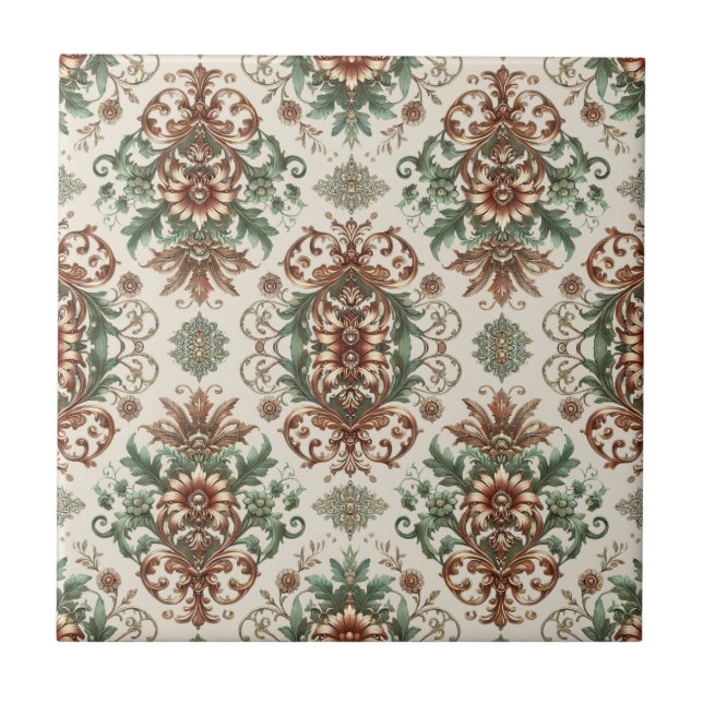 Light Rustic Traditional Ceramic Tile (Front)