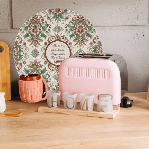 Light Rustic Traditional Customisable Round Cutting Board