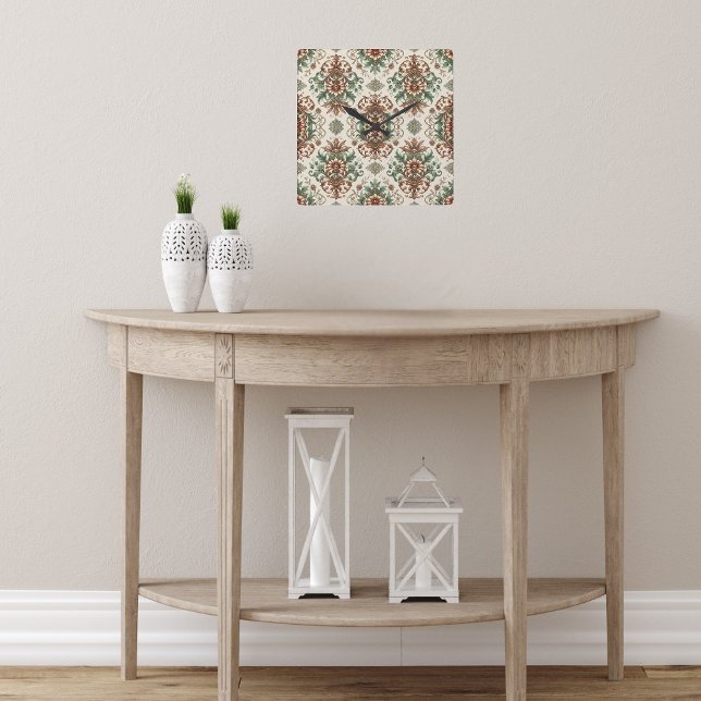 Light Rustic Traditional Square Wall Clock (Creator Uploaded)
