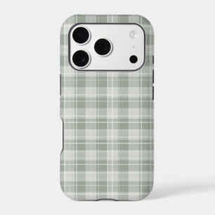 Light Sage Green Plaid Pattern
