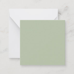 Light Sage Green Solid Color Card