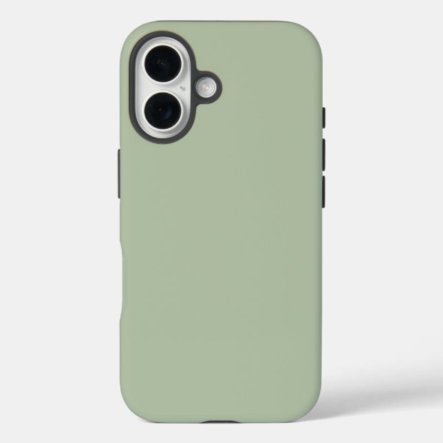 Light Sage Green Solid Colour Case-Mate iPhone Case (Back)