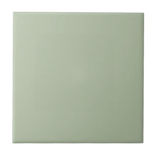 Light Sage Green Solid Colour Ceramic Tile