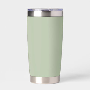 Light Sage Green Solid Colour Insulated Tumbler