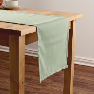 Light Sage Green Solid Colour Short Table Runner