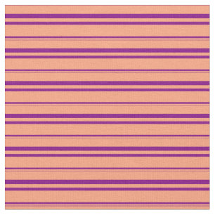 Light Salmon and Purple Coloured Lines Fabric