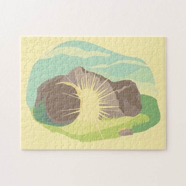 Light Scatters Darkness I Empty Tomb I 252pc Jigsaw Puzzle (Horizontal)