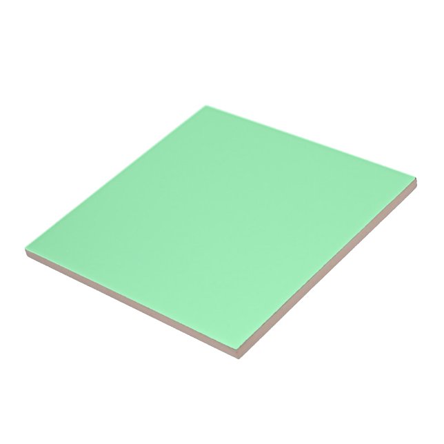 Light Sea-Foam (solid colour)  Ceramic Tile (Side)