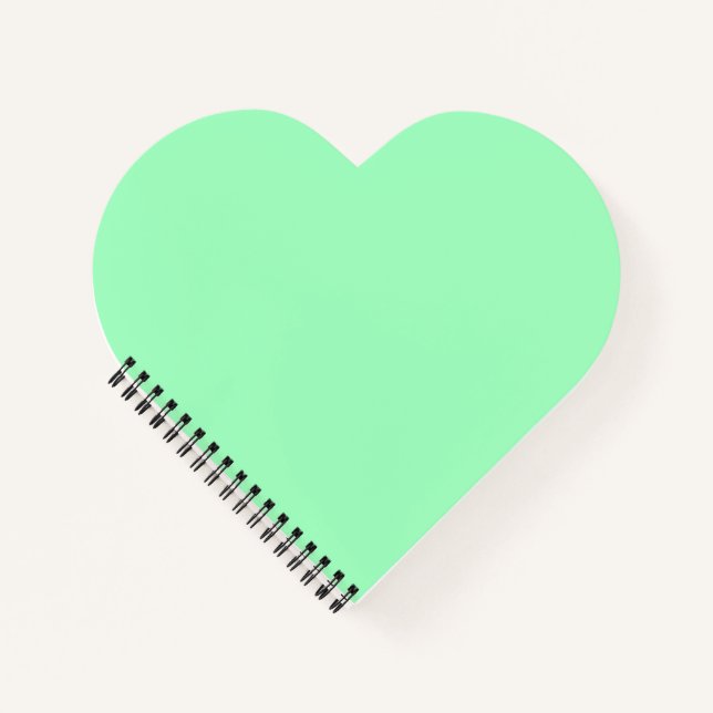 Light Sea-Foam (solid colour)  Notebook (Front)
