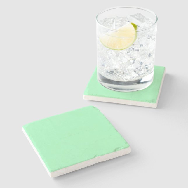 Light sea-foam stone coaster (Side)