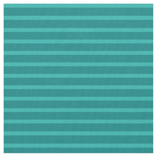 Light Sea Green and Teal Coloured Striped Pattern Fabric (Close Up)