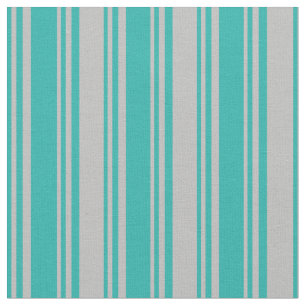 Light Sea Green & Grey Pattern Fabric