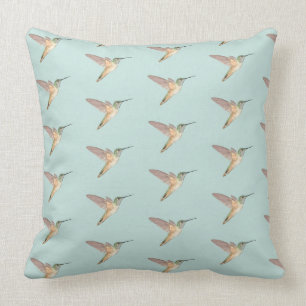 Light Seafoam Allen's Hummingbird Cushion