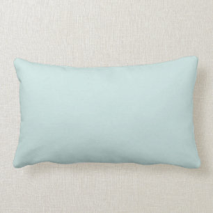 Light Seafoam Blue Green Colour Trend Sea Foam Lumbar Cushion