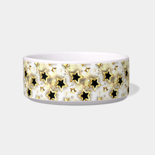 Light seamless with gold stars bowl