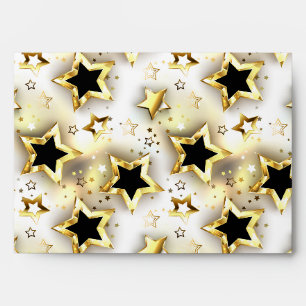 Light seamless with gold stars envelope