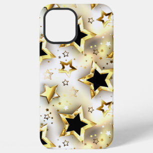 Light seamless with gold stars iPhone 12 pro max case