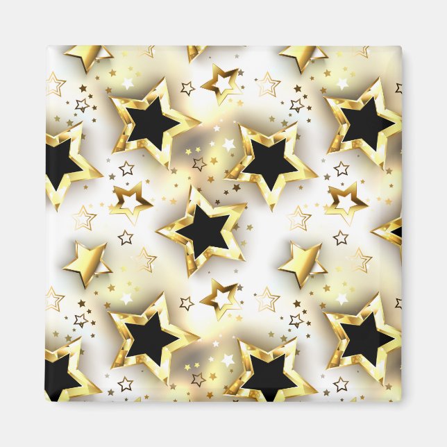 Light seamless with gold stars magnet (Front)