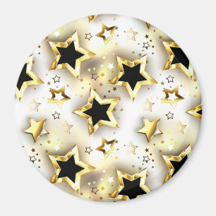 Light seamless with gold stars magnet