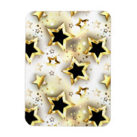 Light seamless with gold stars